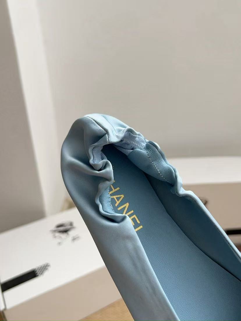 25fw new bow pointed flat shoes