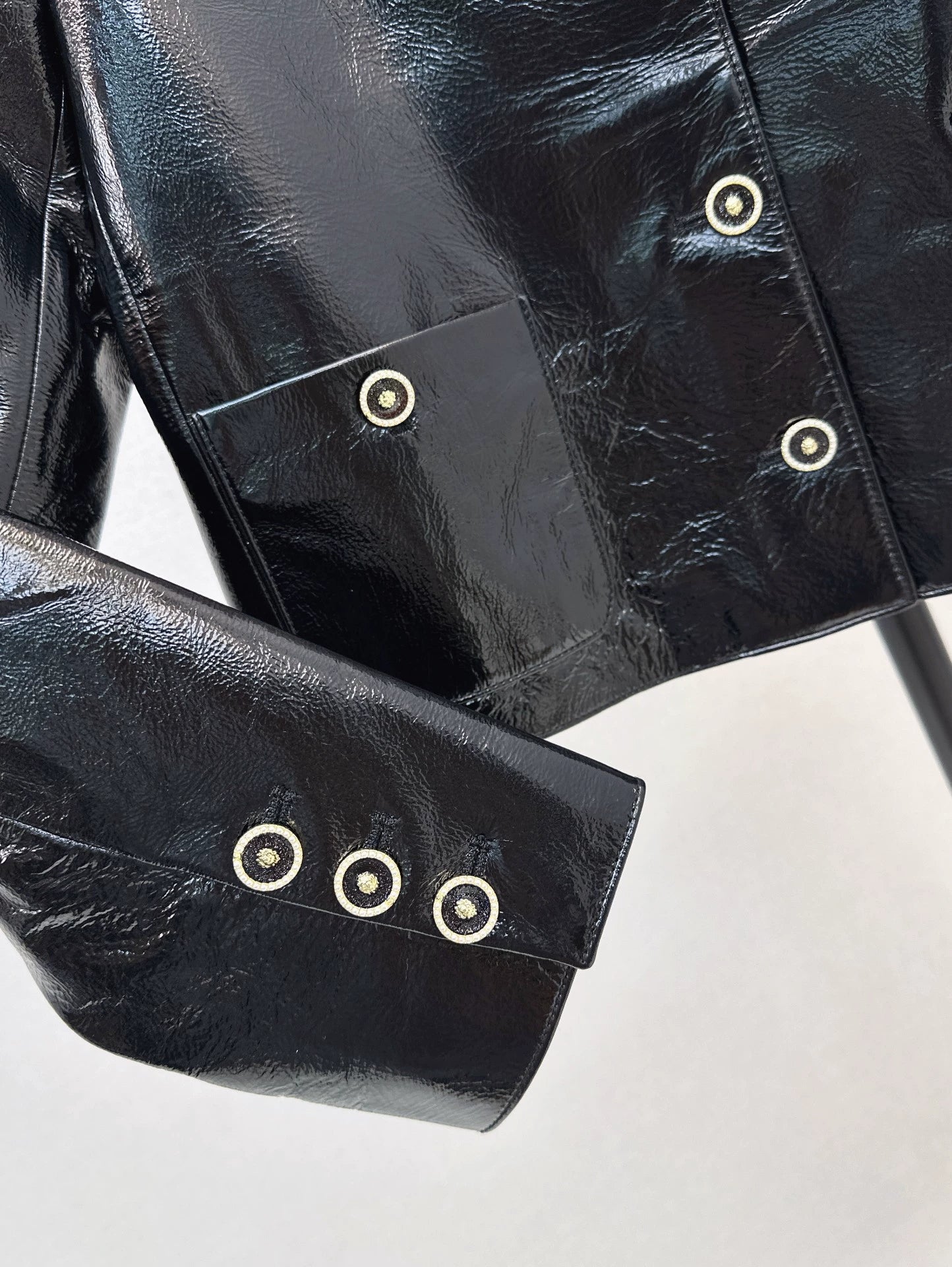 25fw new stand-up collar lambskin jacket