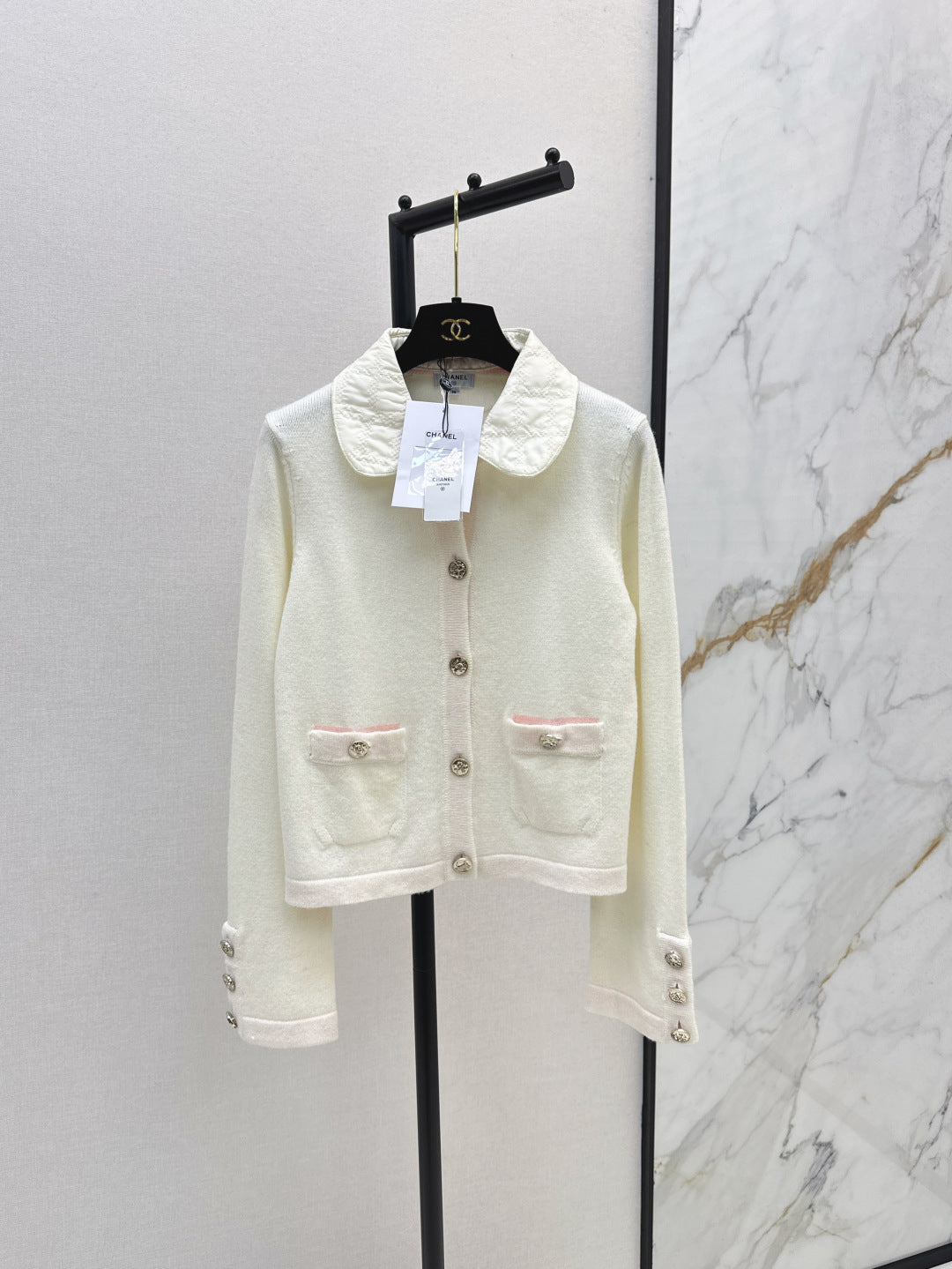 25fw new lapel knitted cardigan