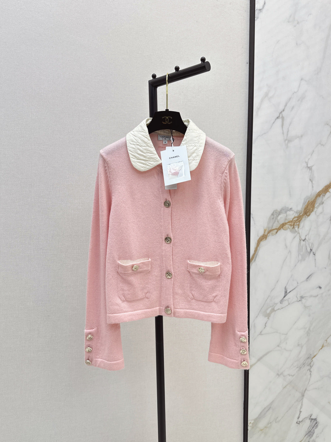 25fw new lapel knitted cardigan