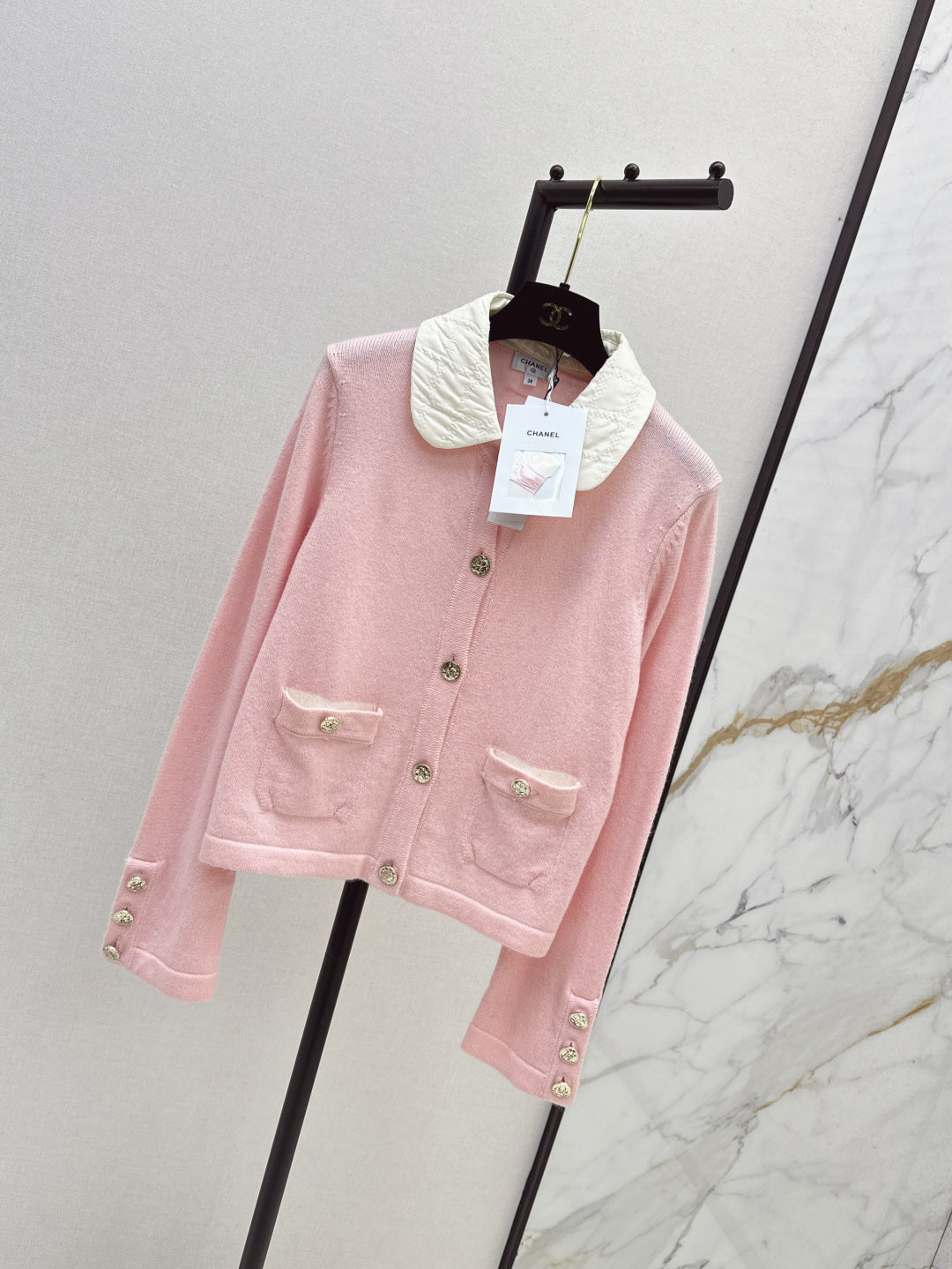 25fw new lapel knitted cardigan
