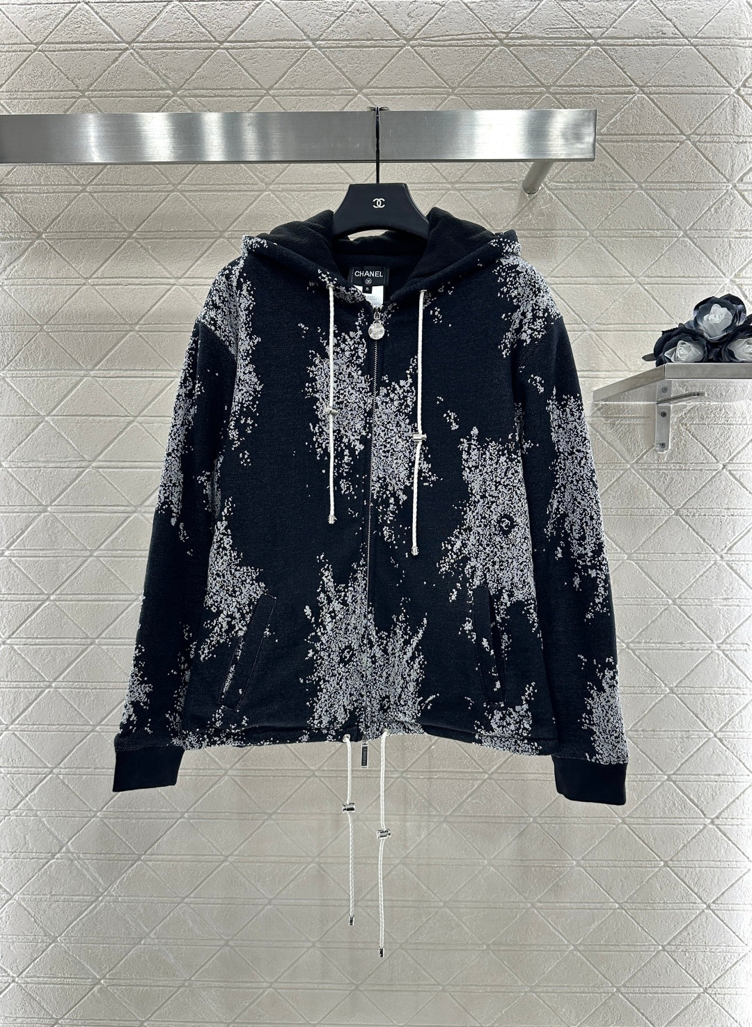 25fw new hooded hook-and-loop fleece jacket