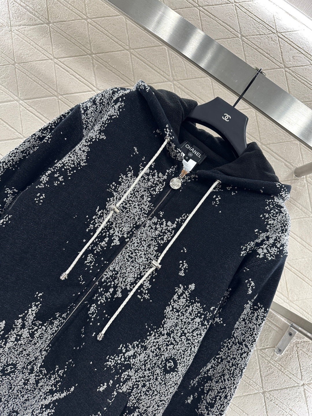 25fw new hooded hook-and-loop fleece jacket