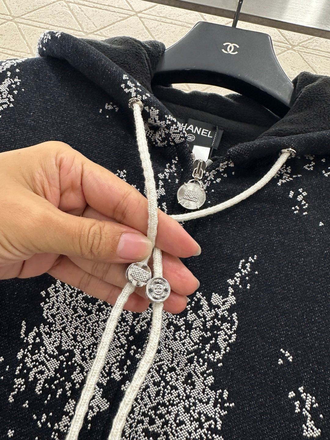 25fw new hooded hook-and-loop fleece jacket