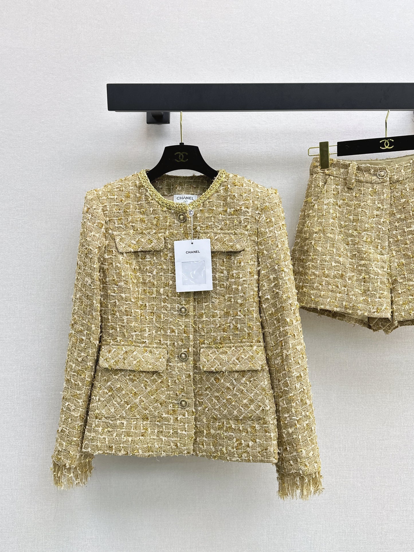 25fw new tweed woven suit
