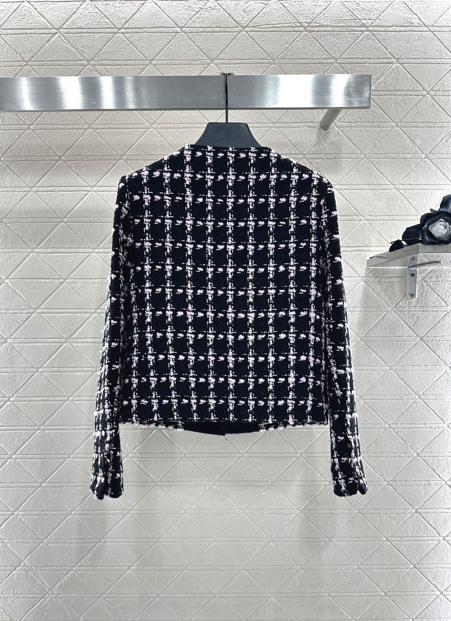 25fw new tassel woven jacket skirt suit