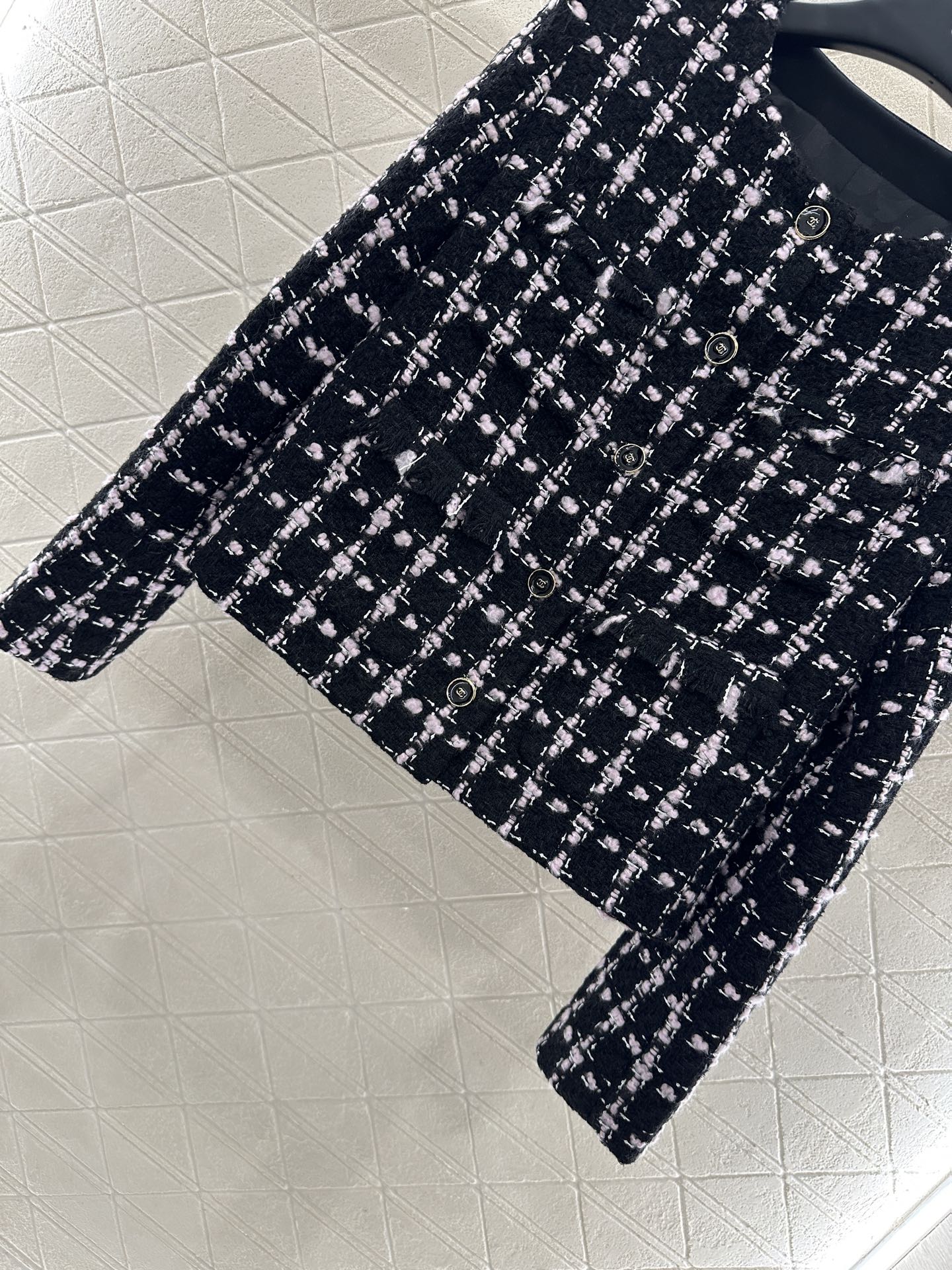 25fw new tassel woven jacket skirt suit