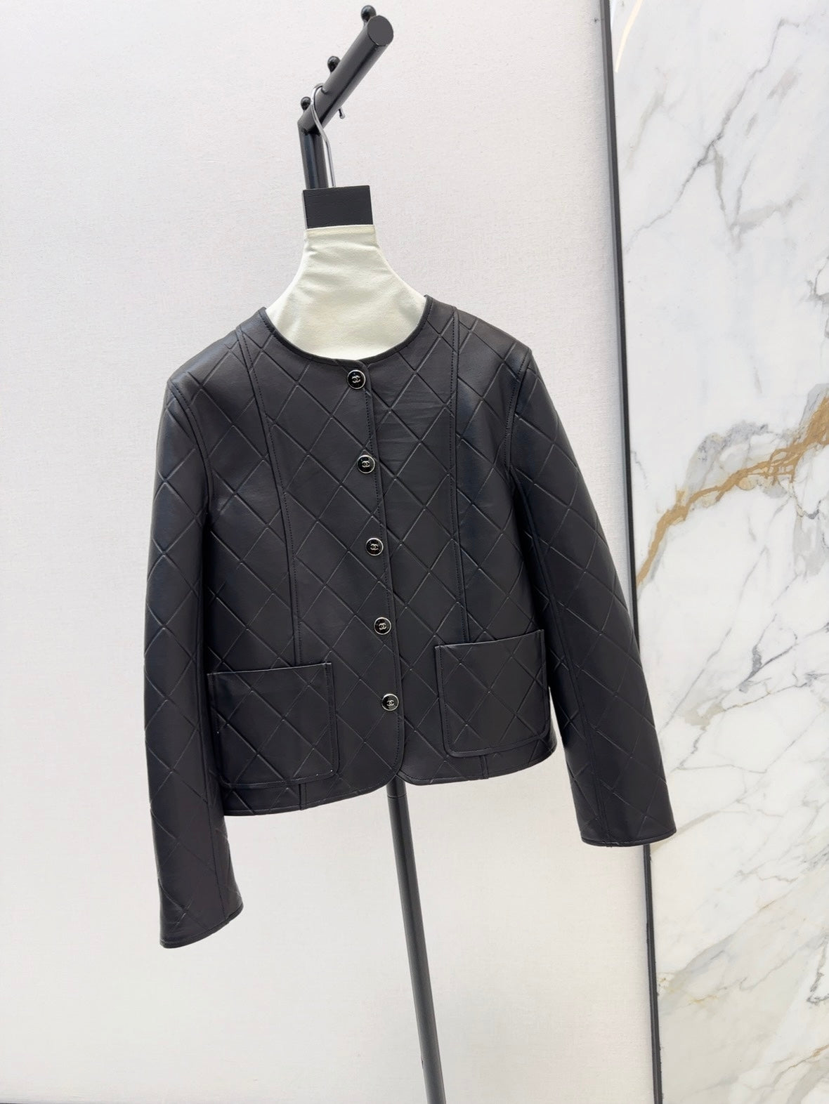 25ss new leather jacket