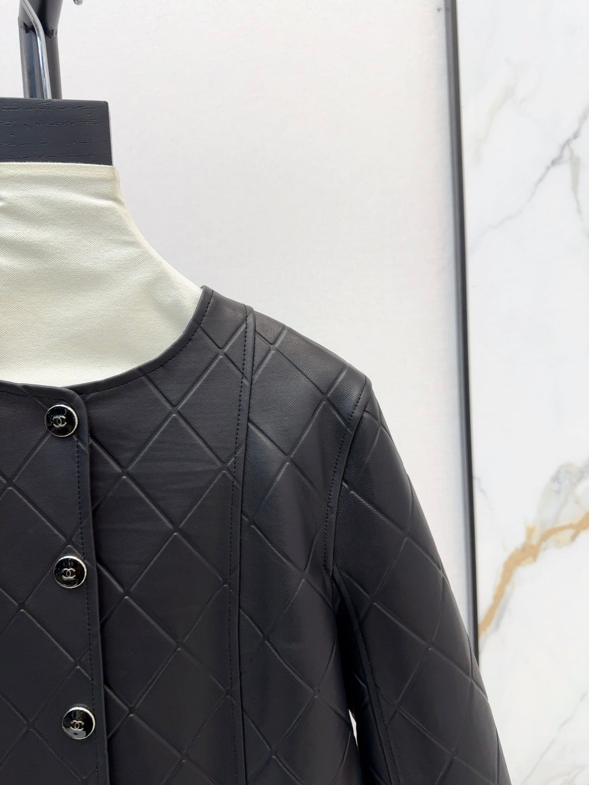 25ss new leather jacket