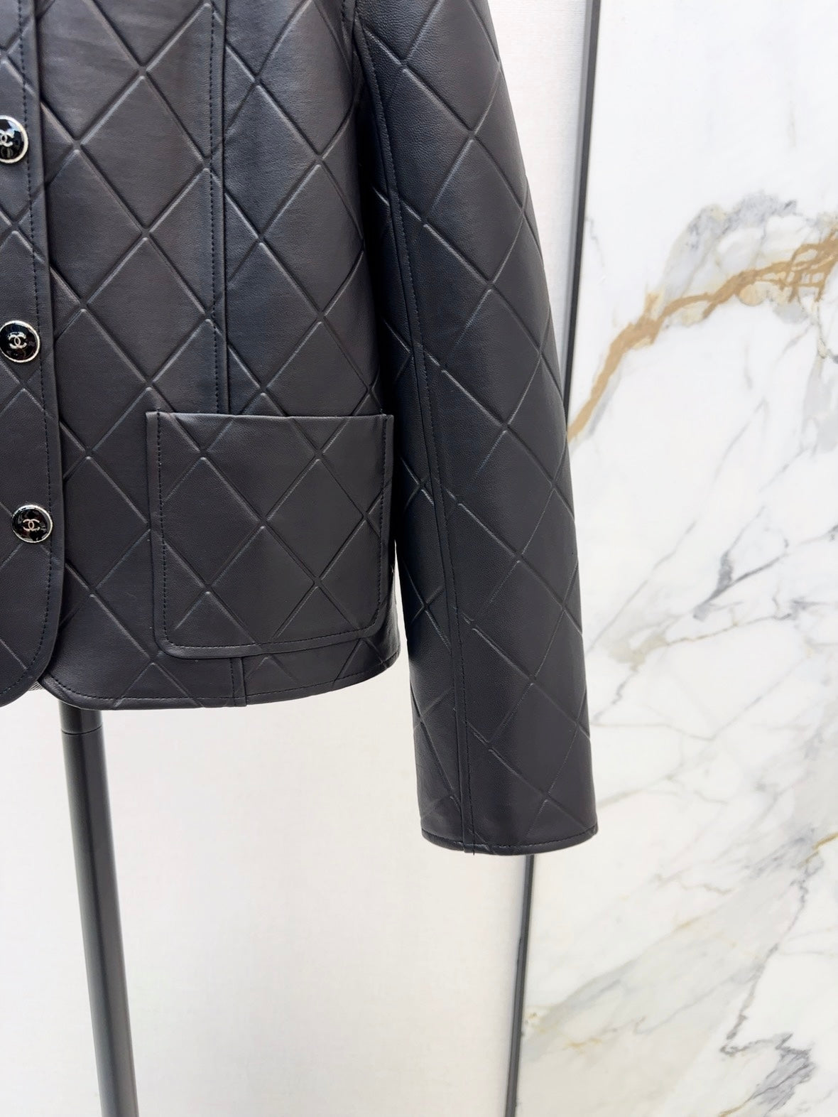 25ss new leather jacket