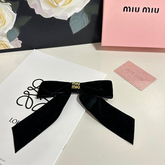 25 Summer New Bow Velvet Hairpin