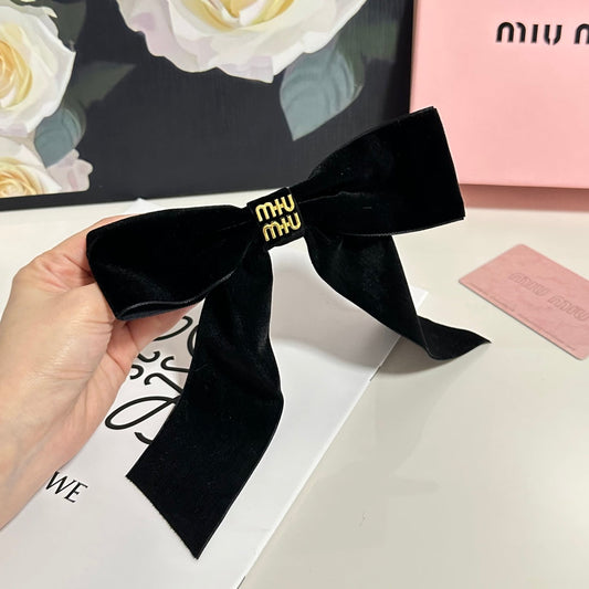 25 Summer New Bow Velvet Hairpin