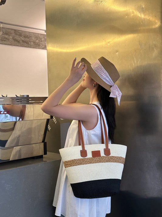 25 New Summer Raffia Hand-woven Bags