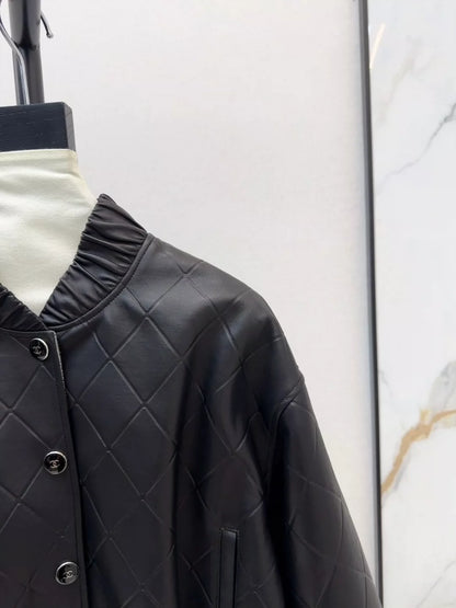 25ss new leather jacket