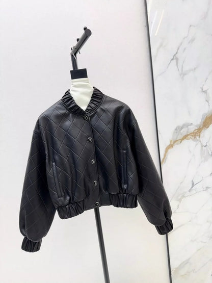 25ss new leather jacket