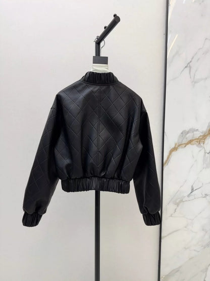 25ss new leather jacket