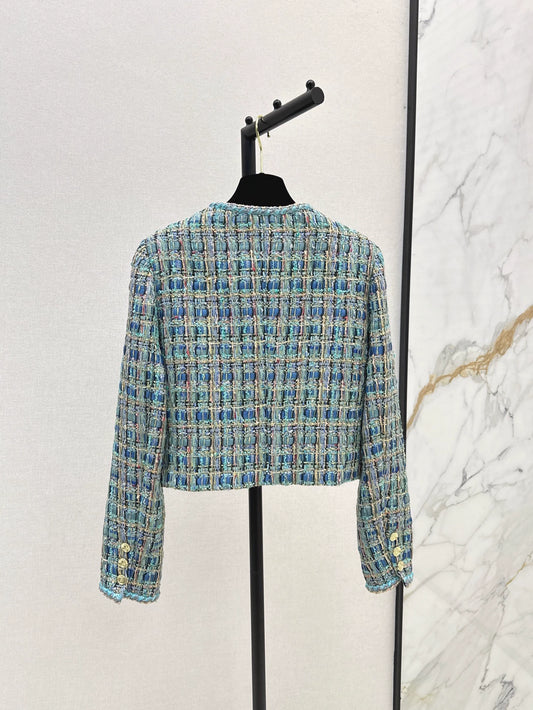 25fw New Peacock Woven Jacket
