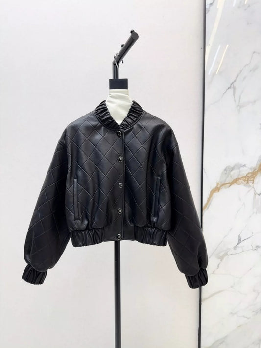 25ss new leather jacket