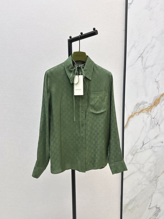 25fw new jacquard lapel shirt