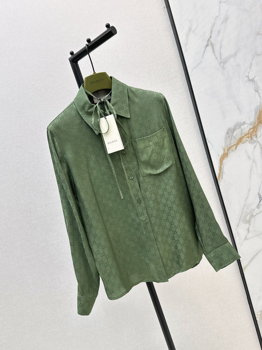 25fw new jacquard lapel shirt