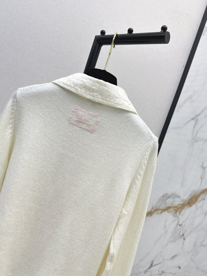 25fw new lapel knitted cardigan