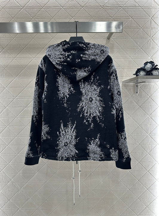 25fw new hooded hook-and-loop fleece jacket