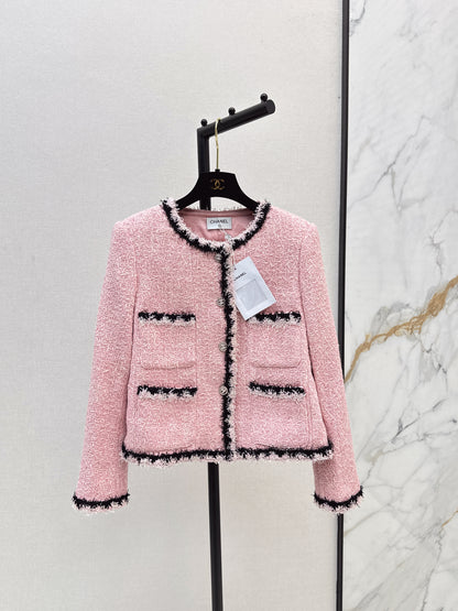 25fw new woven trim lapel jacket