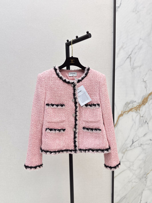 25fw new woven trim lapel jacket