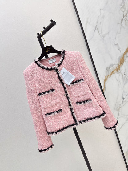 25fw new woven trim lapel jacket