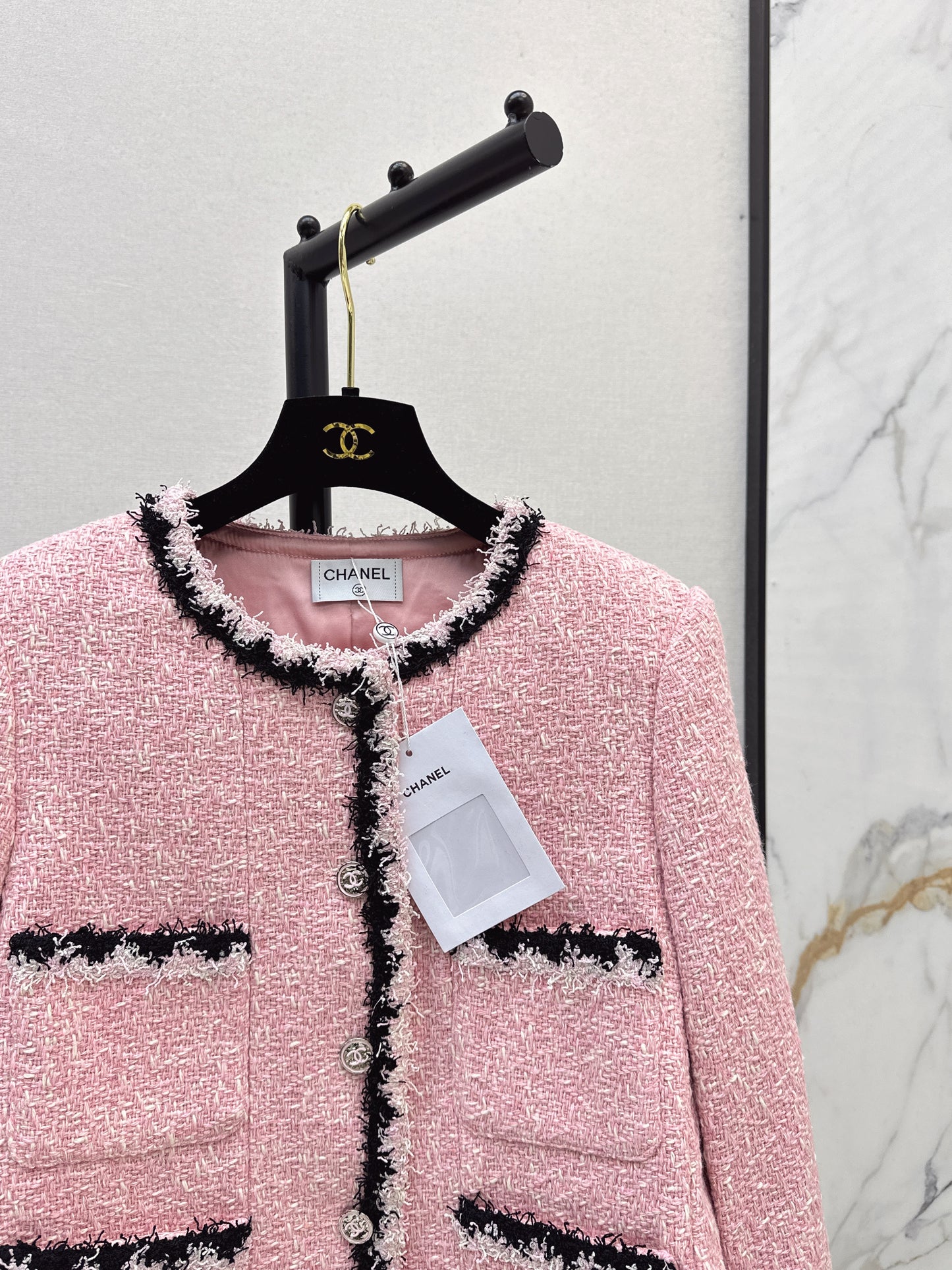 25fw new woven trim lapel jacket