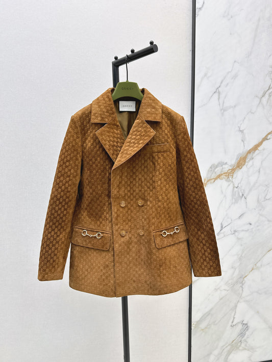 25fw new classic logo embossed suit jacket