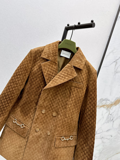 25fw new classic logo embossed suit jacket