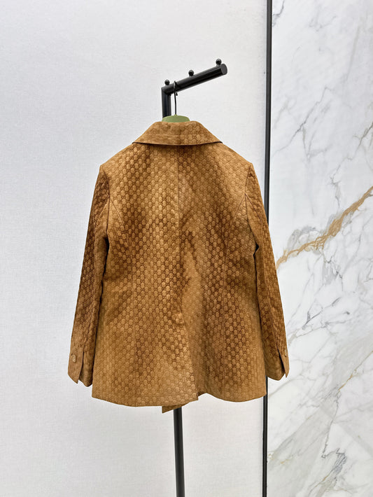 25fw new classic logo embossed suit jacket
