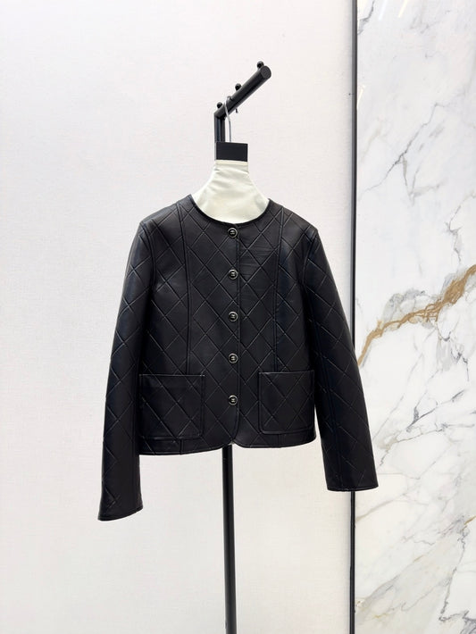 25ss new leather jacket